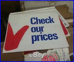 10 Vintage Gas Station, Oil, Auto Signs Lot Tires, Gas, Oil and More