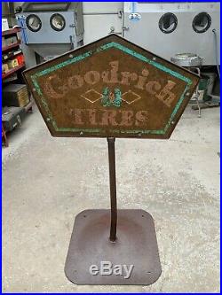 1920s Goodrich Tire Sign Antique 1930s Vintage Signage Rare Ford Chevy