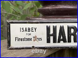 1930s Vintage License Plate Topper Star Cars Firestone Tires Isabay Hartney