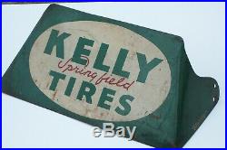 1941 Vintage Original Kelly Springfield Tire Sign/ Great looking authentic Sign