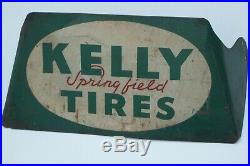 1941 Vintage Original Kelly Springfield Tire Sign/ Great looking authentic Sign