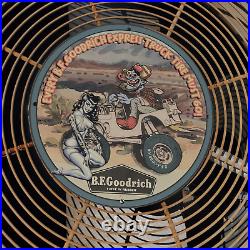 1956 Vintage B. F. Goodrich Rubber Tire Porcelain Enamel SignAMERICANA AUTOMOB