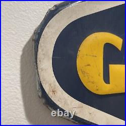 1957 Goodyear Tires & Battery Service Metal Sign 36 X 35-1/2 Vintage