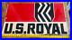 1964-VINTAGE-US-Royal-Tires-Enamel-Metal-Sign-Size-33-x-19-Inches-Double-Sided-01-wn