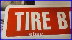 2 VTG TIRE BARGAINS Double Sided Signs Old Signs