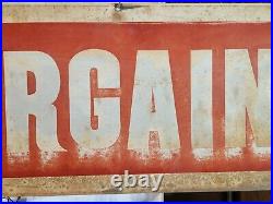 2-vintage Original Antique Gas Oil General Store Large Metal Sign Nice Condition