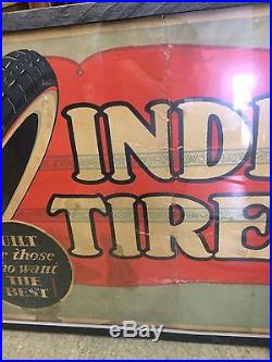 20s 30s VINTAGE INDIA TIRE SIGN POSTER