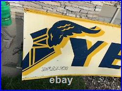 3 Sections Goodyear Foot Gas Station Sign Vintage 10'x3