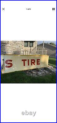 3 Sections Goodyear Foot Gas Station Sign Vintage 10'x3