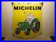 32x25-Original-1963-Vintage-Michelin-Tracteurs-Tractor-Pneus-Tire-Porcelain-Sign-01-qyf