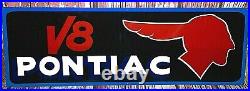 36 PONTIAC VINTAGE style Hand Painted Metal SIGN CAR AUTO OIL GAS SHOP GARAGE