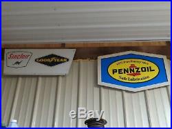 4 Vintage Original Advertising Penzzoil Sinclair Goodyear Gas Oil Tire Signs