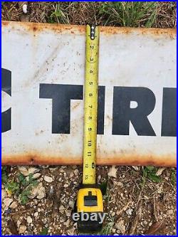 6 Foot Vintage Republic Tires Sign Horizontal 72 X 12