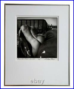 ARTHUR TRESS VINTAGE c. 1994 B&W PHOTOGRAPH OF A MALE NUDE TORSO & TIRES
