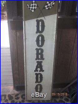 Antique Vintage El Dorado Tires Sign 60 x 12