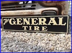 Antique Vintage Old Style General Tire Shop Man cave Sign