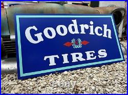 Antique Vintage Old Style Goodrich Tires Sign