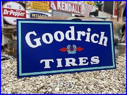 Antique Vintage Old Style Goodrich Tires Sign