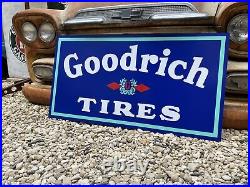 Antique Vintage Old Style Goodrich Tires Sign