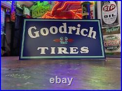 Antique Vintage Old Style Goodrich Tires Sign