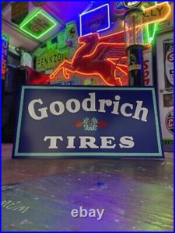 Antique Vintage Old Style Goodrich Tires Sign