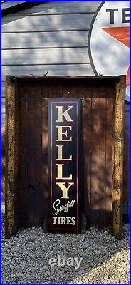 Antique Vintage Old Style Kelly Springfield Tires Sign