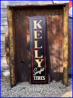 Antique Vintage Old Style Kelly Springfield Tires Sign