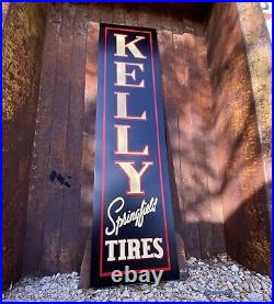 Antique Vintage Old Style Kelly Springfield Tires Sign