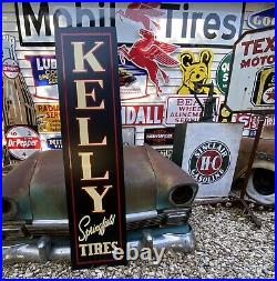 Antique Vintage Old Style Kelly Springfield Tires Sign