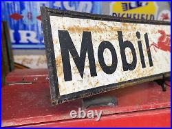 Antique Vintage Old Style Mobil Tires Gas Oil Sign