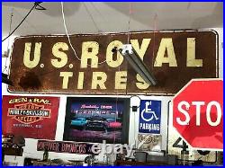 Antique Vintage Old Style tire sign 3x10 very nice