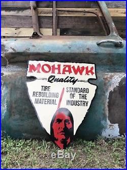 Antique Vintage Style Mohawk Tire Sign