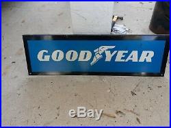 Authentic Vintage Goodyear Tires Metal Sign Nos Super Rare 30 Dealer Display 1
