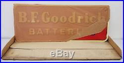 Bf Goodrich Batteries Vintage Sign In Original Packaging Paper Never Removed