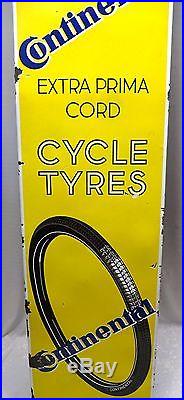 Continental Cycle Tyres Advertise Sign Vintage Porcelain Enamel Germany Collecti