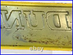 Dunlop Tires Metal Sign AM Inc Lynchburg 1976 5ft Original Vintage Gas & Oil Dunlop Tires Metal Sign AM Inc Lynchburg 1976 5ft Original Vintage Gas & Oil