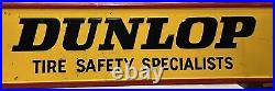 Dunlop Tires Metal Sign AM Inc Lynchburg 1976 5ft Original Vintage Gas & Oil Dunlop Tires Metal Sign AM Inc Lynchburg 1976 5ft Original Vintage Gas & Oil