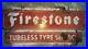 FIRESTONE-TUBELESS-TYRES-Tires-Vintage-2Sided-Porcelain-Sign-1950s-RARE-ORIGINAL-01-rqy
