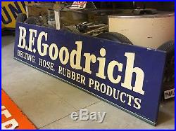 FREE SHIPPING! 10' Vintage BF GOODRICH BELTING HOSE RUBBER Tire Sign Gas Oil OLD