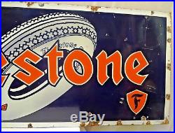 Firestone Tire Sign American Advertise Vintage Enamel Porcelain Collectibles Old