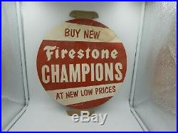 Firestone Tires Vintage Sign Firestone Champions 16 Cardboard