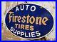 Firestone-Vintage-Porcelain-Sign-1953-Tires-Car-Truck-Automobile-Supplies-Oval-01-dr