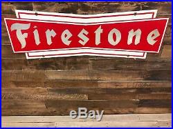 Firestone sign Gas Oil Vintage Collectable Advertising tire garage man cave