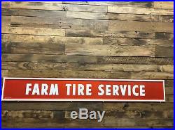 Firestone tire service signs. Painted tin vintage