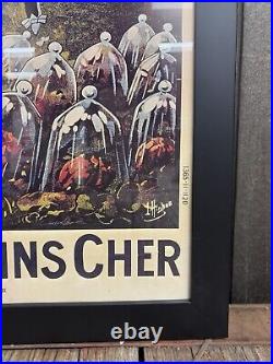 Framed Vintage 60s/70s Michelin Man Bibendum Bicycle Tires Bike Shop Poster Sign