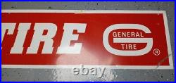 General Tire Metal Sign 10 Foot Vintage Large Nos Mancave Mint Shape