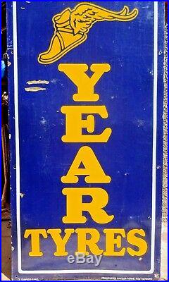 Good Year Tire Vintage Advertise Sign Porcelain Enamel Germany Neu Isenburg # 22
