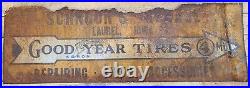 Good Year Tires Sign Gas Oil Vintage Collectable