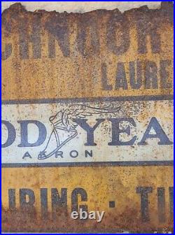 Good Year Tires Sign Gas Oil Vintage Collectable