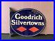 Goodrich-Silvertowns-Tires-Porcelain-Flange-Sign-Vintage-Gas-Oil-Advertising-01-fy